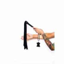 Плеть Scandal из натуральной кожи, черная. Нет в наличии Плеть Scandal из натуральной кожи, черная