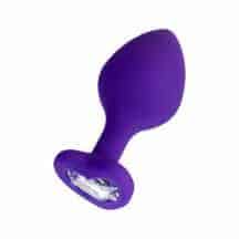 Анальная пробка ToDo by Toyfa Diamond Heart, фиолетовая с бесцветным кристаллом. Нет в наличии Анальная пробка ToDo by Toyfa Diamond Heart, фиолетовая с бесцветным кристаллом