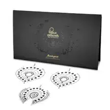 Пэстисы Bijoux Indiscrets Flamboyant, черно-серые