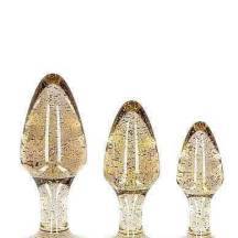 Набор анальных пробок Shots Ouch Golden Glitter, золотистый