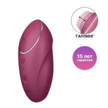 Таппинг-стимулятор с вибрацией Satisfyer Tap & Climax 1, бордовый Таппинг-стимулятор с вибрацией Satisfyer Tap & Climax 1, бордовый
