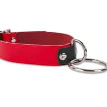 Ошейник с колечком Пикантные штучки, красный