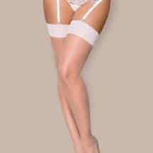 Чулки Obsessive S 800 stockings Ecru, S/M