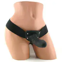 Страпон поясной полый PipeDream Fetish Fantasy Hollow Strap On, черный