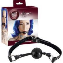 Классический кляп с черным шариком Knebel. Нет в наличии Классический кляп с черным шариком Knebel