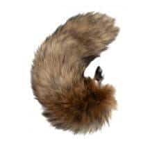 Металлическая анальная пробка DD Джага-Джага МиФ с черно-рыжим хвостом. Нет в наличии Металлическая анальная пробка DD Джага-Джага МиФ с черно-рыжим хвостом