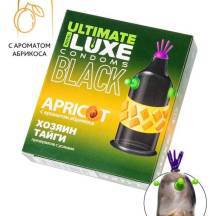 Презерватив стимулирующий Luxe Black Ultimate Хозяин Тайги Абрикос, 1 шт