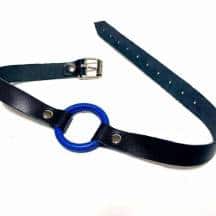 Кляп-кольцо BDSM Арсенал, черно-синий
