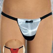 Стринги мужские, черно-белые S/L