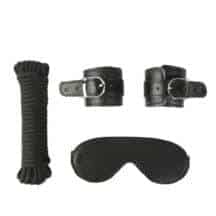 Набор для фиксации Пикантные штучки с маской на глаза, черный. Нет в наличии Набор для фиксации Пикантные штучки с маской на глаза, черный