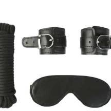 Набор для фиксации Пикантные штучки с маской на глаза, черный. Нет в наличии Набор для фиксации Пикантные штучки с маской на глаза, черный