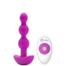 Анальная елочка с вибрацией b-Vibe Triplet с пультом ДУ, фуксия. Нет в наличии Анальная елочка с вибрацией b-Vibe Triplet с пультом ДУ, фуксия