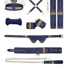 Набор БДСМ Shots Media Ouch! Sailor Bondage Kit 8 предметов, синий