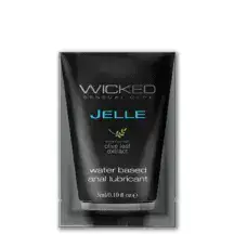 Анальный лубрикант Wicked Jelle на водной основе, 3 мл