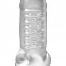 Увеличивающаяся насадка Doc Johnson OptiMale с подхватом мошонки, бесцветный