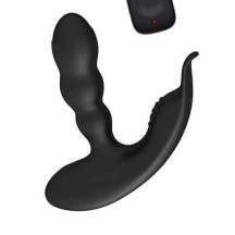 Массажер простаты Levett Jonas с пультом ДУ, силикон, чёрный