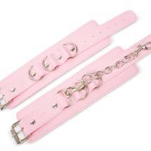 Наручники с кольцами и заклепками Пикантные штучки, розовые. Нет в наличии Наручники с кольцами и заклепками Пикантные штучки, розовые