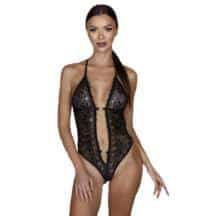 Боди открытое Amor El Camelia S/M, черное. Нет в наличии Боди открытое Amor El Camelia S/M, черное