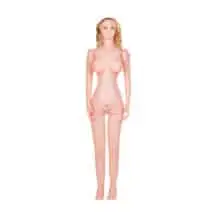 Кукла надувная анус-вагина ToyFa Dolls-X Блондинка с виброяйцом, 160 см