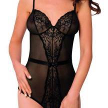 Боди c интимным вырезом SoftLine Collection Linda, черный, M/L. Нет в наличии Боди c интимным вырезом SoftLine Collection Linda, черный, M/L