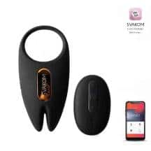 Виброкольцо Svakom Winni 2 App с пультом ДУ, черный Виброкольцо Svakom Winni 2 App с пультом ДУ, черный