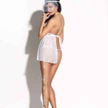 Сорочка с открытой грудью Elodia белая Me Seduce, S/M. Нет в наличии Сорочка с открытой грудью Elodia белая Me Seduce, S/M