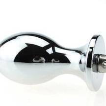 Анальная пробка с кольцом 4sexdream, 10,5 см, серебристый