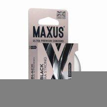 Презервативы особо прочные Maxus Extra Strong, чёрные, 3 шт