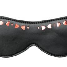 Маска на глаза декорированная сердцами Джага-Джага, черный Маска на глаза декорированная сердцами Джага-Джага, черный