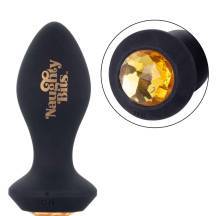 Анальная вибропробка CalExotics Naughty Bits Shake Your Ass Petite, черная с янтарным кристаллом. Нет в наличии Анальная вибропробка CalExotics Naughty Bits Shake Your Ass Petite, черная с янтарным кристаллом