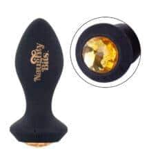 Анальная вибропробка CalExotics Naughty Bits Shake Your Ass Petite, черная с янтарным кристаллом. Нет в наличии Анальная вибропробка CalExotics Naughty Bits Shake Your Ass Petite, черная с янтарным кристаллом