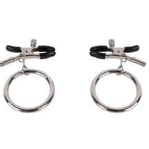 Зажимы для сосков с кольцами Пикантные штучки, серебристый. Нет в наличии Зажимы для сосков с кольцами Пикантные штучки, серебристый