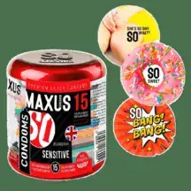 Презервативы ультратонкие Maxus Sensitive, 15 шт