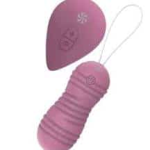 Вагинальные виброшарики с циркуляцией Lola Games Take it Easy Ray на пульте ДУ, розовый