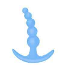 Анальная пробка Lola Games First Time Bubbles, голубая Анальная пробка Lola Games First Time Bubbles, голубая