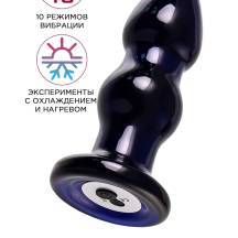 Анальная вибропробка Sexus Glass, синяя. Нет в наличии Анальная вибропробка Sexus Glass, синяя