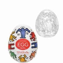 Мастурбатор Tenga Egg Keith Haring Dance, белый Мастурбатор Tenga Egg Keith Haring Dance, белый