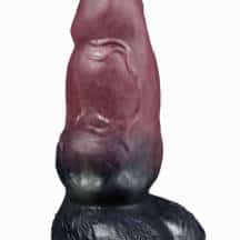 Фаллоимитатор EraSexa Оборотень Рэй M, 24.5 см, чёрно-бордовый