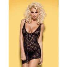 Сорочка и Стринги Obsessive Cobra, размер L/XL, цвет черный. Нет в наличии Сорочка и Стринги Obsessive Cobra, размер L/XL, цвет черный