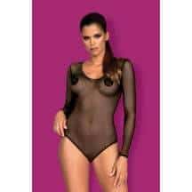 Боди Obsessive B 124 teddy, Чёрный, S/M Боди Obsessive B 124 teddy, Чёрный, S/M