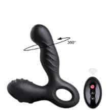 Вибромассажер простаты с ротацией Nomi Tang Spotty RC 2 с пультом ДУ, черный Вибромассажер простаты с ротацией Nomi Tang Spotty RC 2 с пультом ДУ, черный