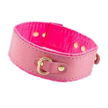 Ошейник Pecado BDSM двуслойный, розовый