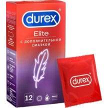 Презервативы ультратонкие с дополнительной смазкой Durex Elite, 12 шт