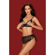 Комплекты Obsessive Heartia set, Чёрный, L/XL