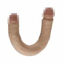 Двухсторонний фаллоимитатор Real 39 см, телесный. Нет в наличии Двухсторонний фаллоимитатор Real 39 см, телесный