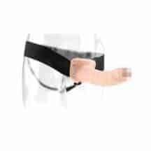 Страпон полый с креплением Pipedream Fetish Fantasy Series 8" Hollow Strap-On, телесный Страпон полый с креплением Pipedream Fetish Fantasy Series 8" Hollow Strap-On, телесный