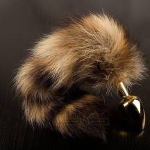 Маленькая золотистая пробка с хвостом, 7.5 см