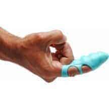 Вибронасадка на палец XR Brands Frisky Ripples, бирюзовая. Нет в наличии Вибронасадка на палец XR Brands Frisky Ripples, бирюзовая