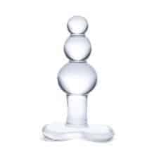 Стеклянная анальная елочка Glas Tapered Base 10 см, бесцветный