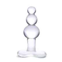 Стеклянная анальная елочка Glas Tapered Base 10 см, бесцветный